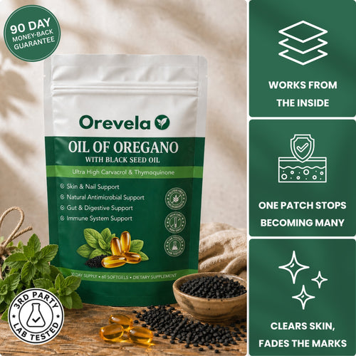Orevela® Wild Oregano & Black Seed Oil - Calms Eczema From The Inside, Not The Surface